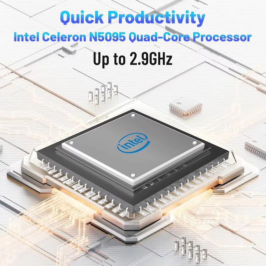 15.6 Inch Laptop Windows 11 Notebook 16G RAM 512GB SSD Quad-Core Celeron N5095 Processors 1080P IPS FHD Laptop Computer