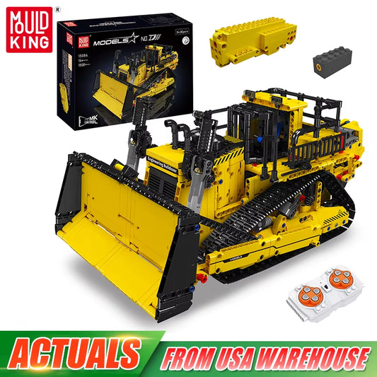 15084 Technical Car Toys the APP RC Control D11 Bulldozer Building Block Assembly Truck Brick Set Kids Christmas Gift