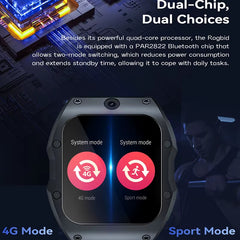 2 Inch BIG Display 4GB+128GB Global Verion 4G LTE Smart Watch Multi-Sport Modes Music 13Mp Video Calling Bluetooth Smartwatch