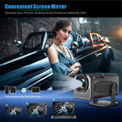 HY320 MINI Android 11.0 Projector LED Beamer Home Cinema 300ANSI 720P WIFI Smart TV for 1080P 4K via HD with Carry Bag
