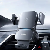 Baseus 15W Qi Wireless Car Phone Holder - Effortless Fast Charging & Auto-Clamping for iPhone and Samsung