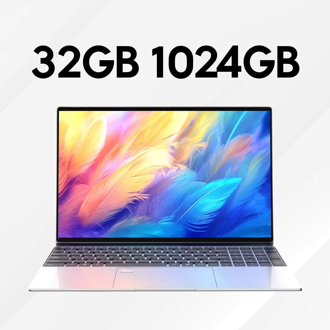 New Ultra Slim Laptop Core I7 8650U 15.6" 32GB RAM 2TB SSD Gaming PC Office Study Computer PC Windows 11 Pro