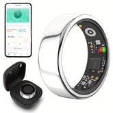 2025 New Smart Ring Heart Rate Blood Pressure Sleep Monitoring Motion Tracking IP68 Waterproof Men Women Smart Ring Holiday Gift