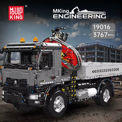 19016 Technical Car Toys the RC Truck Mounted Crane Transport Vehicle Building Block Enginerring Truck Brick Kid Gift