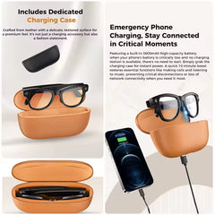 2026 New 3600Mah Large Battery Smart Glasses 8MP HD Camera Video Recording AI Photo Recognition Translation Voice Sunglasses Men