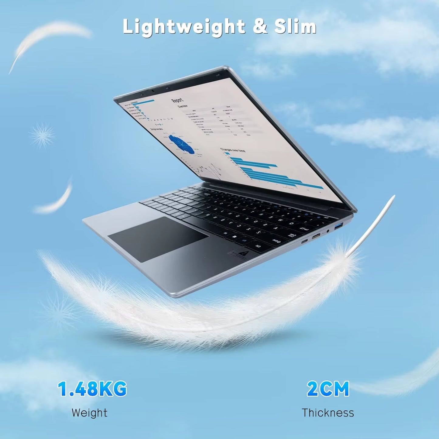15.6 Inch Laptop Windows 11 Notebook 16G RAM 512GB SSD Quad-Core Celeron N5095 Processors 1080P IPS FHD Laptop Computer