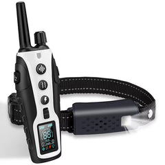 Electric Dog Training Super Long Remote Control Waterproof Bark Collar Rechargeable Battery Electric Shock Collar All Size Dogs