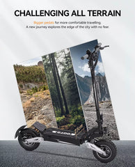 OOTD T10 900W Peak Motor E-Scooter 48V18Ah Battery Front and Rear Disc Brakes Electric Scooter 11-Inch Tires Scooters Electric
