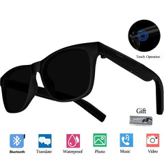 Revolutionary AI Smart Glasses with 8K Camera, Touch Control, and Voice Assistant – Your Ultimate Bluetooth Sunglasses for Music, Calls, and More!