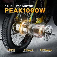 1000W Ebike for Adults,Removable Battery Ebike,28+Mph,Foldable Electric Bike,80 Miles Max Range,Fat Tire EK4 EK5