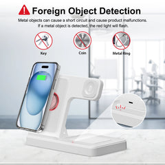 Ultimate 3 in 1 Magnetic Wireless Charger Stand - 15W Fast Charging Dock for iPhone, Apple Watch & AirPods