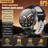 2026 New Military T-Rex3 GPS Map Navigation Smart Watch 4GB RAM Compass 1.43-Inch AMOLED Screen 3ATM Call Sports Smartwatch Men