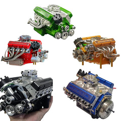Binray Cison V8 Engine Kit Gas Small-Block Engine Model Kits Mini Build Your Own Stem Cison Running Engine Kits That Runs