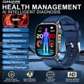 2026 New 650Nm Laser Therapy Health Smartwatch Men ECG Blood Pressure Lipid Uric Acid Bluetooth Call Smart Watch for Android IOS