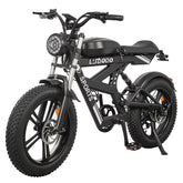 Electric Bike for Adults,1500W Peak,35Mph,48V 816Wh Battery,Max 75Miles Electric Motorcycle,20'' Fat Tire Dirt Bike,7-Speed Bike