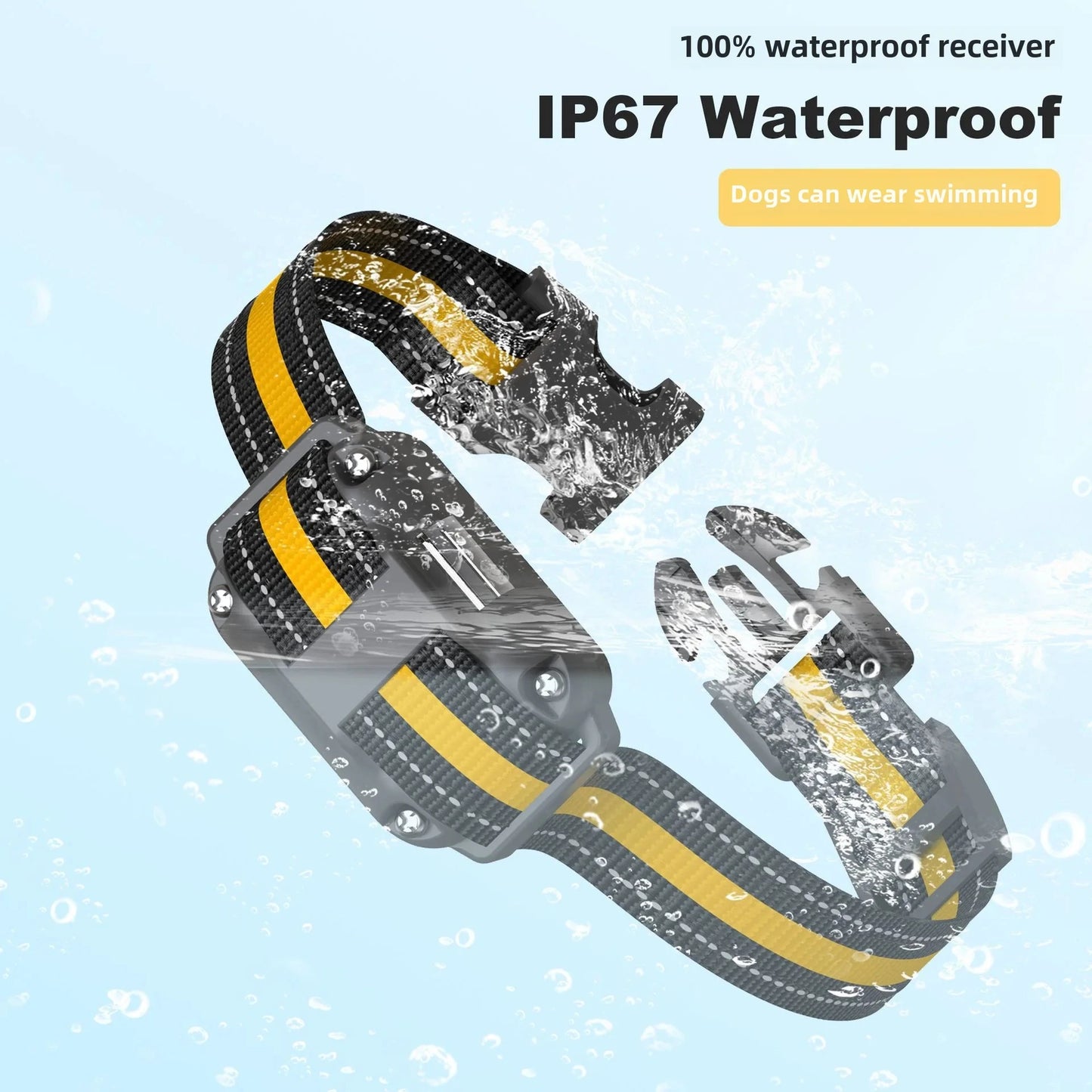 Electric Dog Training Collar Waterproof Dog Bark Collar Pet with Remote Control Rechargeable anti Barking Device All Size Dogs