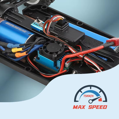 Wltoys 124017 RC Car 75KM/H 2.4G Brushless Remote Control Vehicle 4WD Electric High Speed Racing Drift Truck Toys for Children