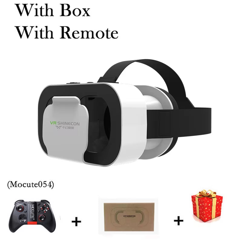 VR Shinecon Helmet 3D Glasses Virtual Reality for Smartphone Smart Phone Headset Goggles Casque Wirth Viar Binoculars Video Game