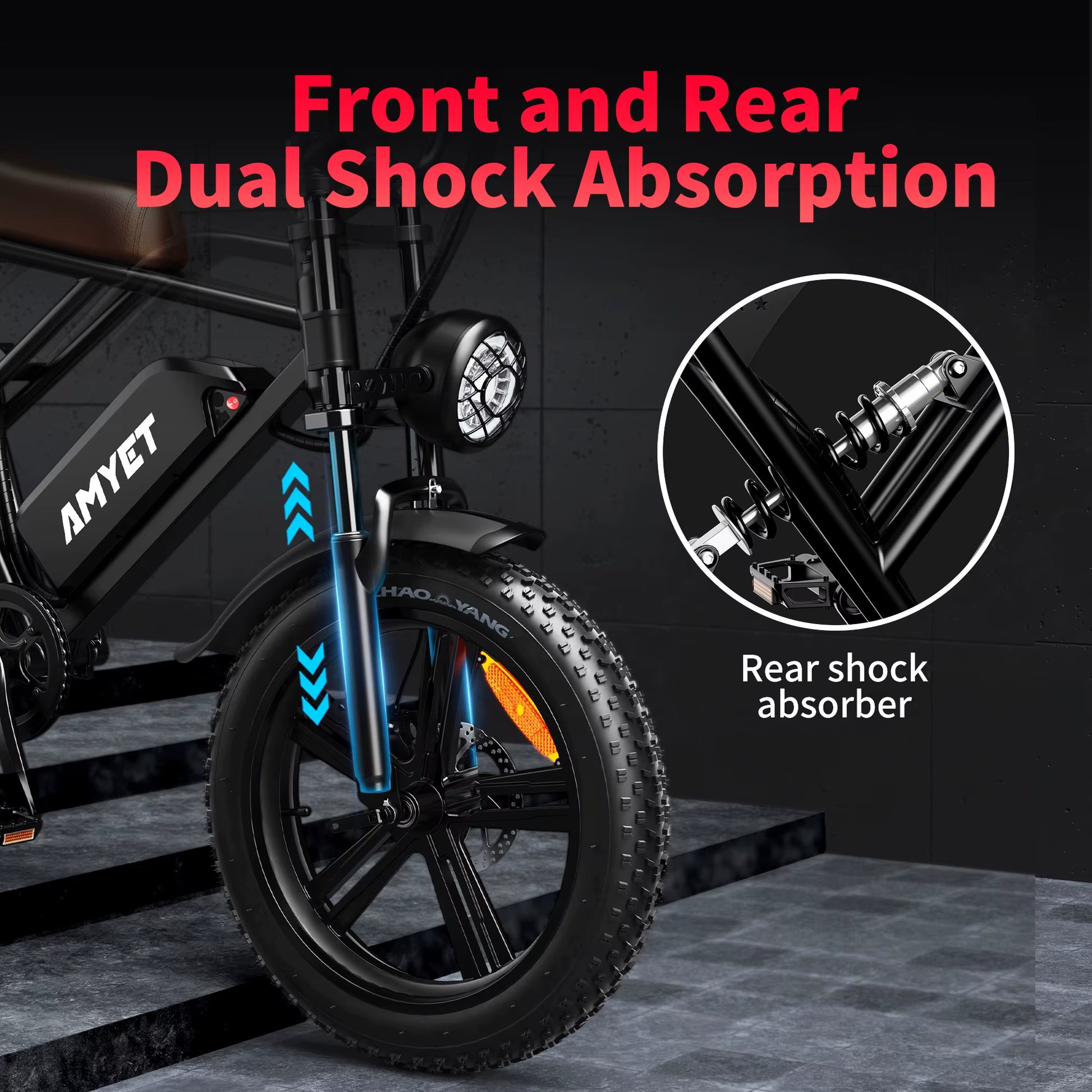 V9-G60 Adults Electric Bike 1000W Motor Bicycle 48V 20AH 20“ Tire Ebike Electric E Bikes Mountain Moped Ebikes for Men