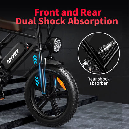 V9-G60 Adults Electric Bike 1000W Motor Bicycle 48V 20AH 20“ Tire Ebike Electric E Bikes Mountain Moped Ebikes for Men