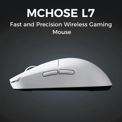 L7 Wireless Gaming Mouse L7 Ultra PAW3395 26K Sensor Dual 8K Polling 39G Ultra-Lightweight2.4Ghz Rf/Bt/Wired Tri-Mode