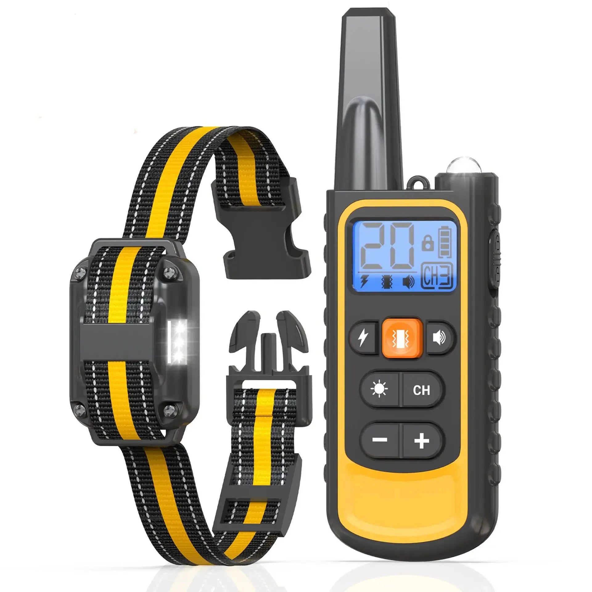 Electric Dog Training Collar Waterproof Dog Bark Collar Pet with Remote Control Rechargeable anti Barking Device All Size Dogs