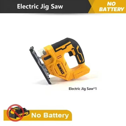 Brushless Curve Saw 20V Cordless Electric Jig Saw Portable Multifunction Adjustable Woodworking Power Tool