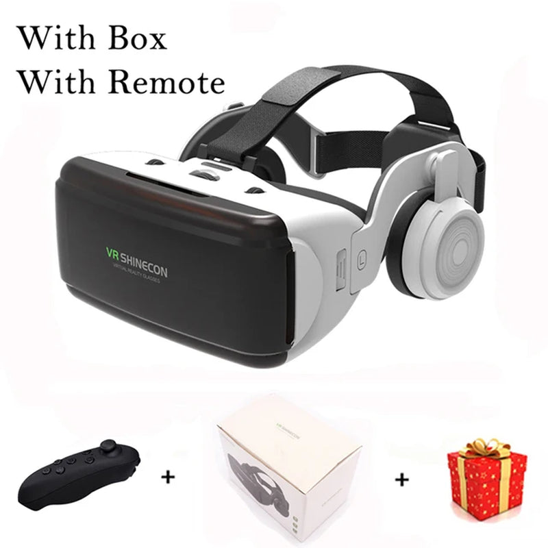 VR Shinecon Helmet 3D Glasses Virtual Reality for Smartphone Smart Phone Headset Goggles Casque Wirth Viar Binoculars Video Game