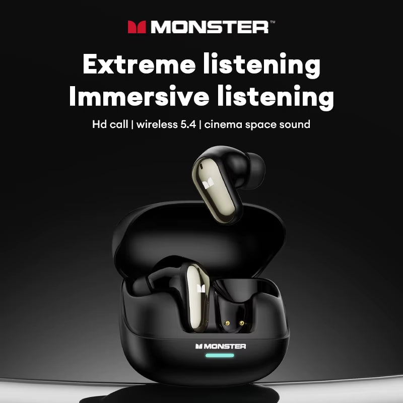 Choice  New MQT52 TWS Wireless Bluetooth 5.4 Headset HIFI Stereo Gaming Music Earphones Talking Noise Canceling Earbuds