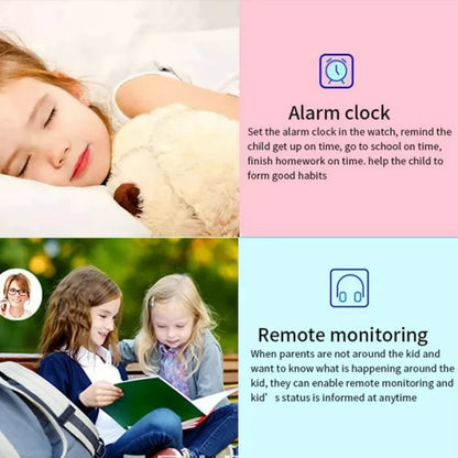 Kids Smart Watch GPS Location Tracker Sim Card Waterproof Call Camera Mobile Smartwatch for Iphone Android for Gift 2026