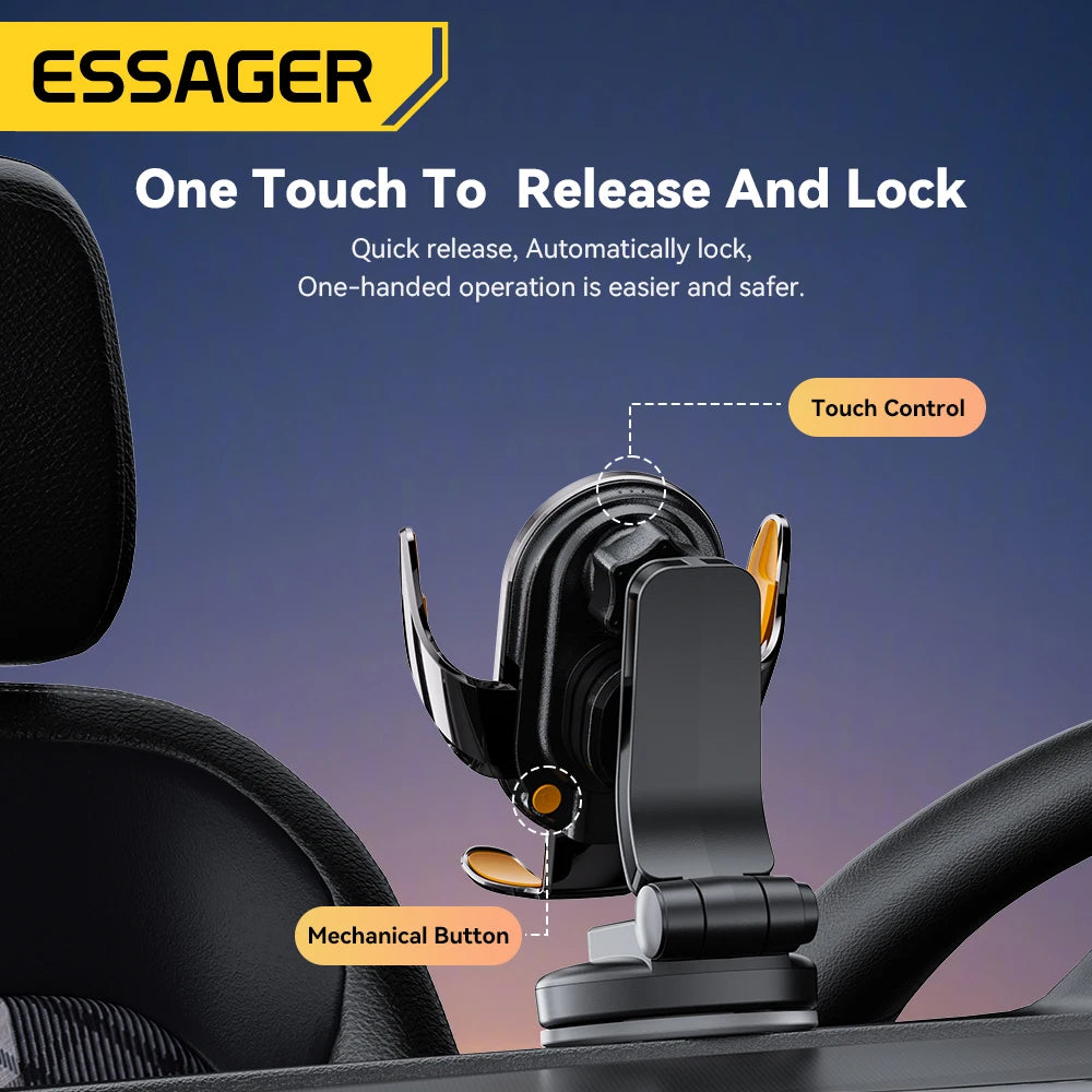 Essager Car Wireless Charger Auto Mount Phone Holder Air Vent Stand Station for Iphone 15 14 13 Samsung Xiaomi 15W Fast Charging