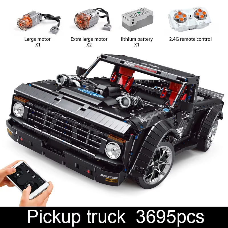 13082 Technical Car Toys the Remote Control MOC-34316 F-150 Pick-Up Truck Building Block Brick Kids Christmas Gift