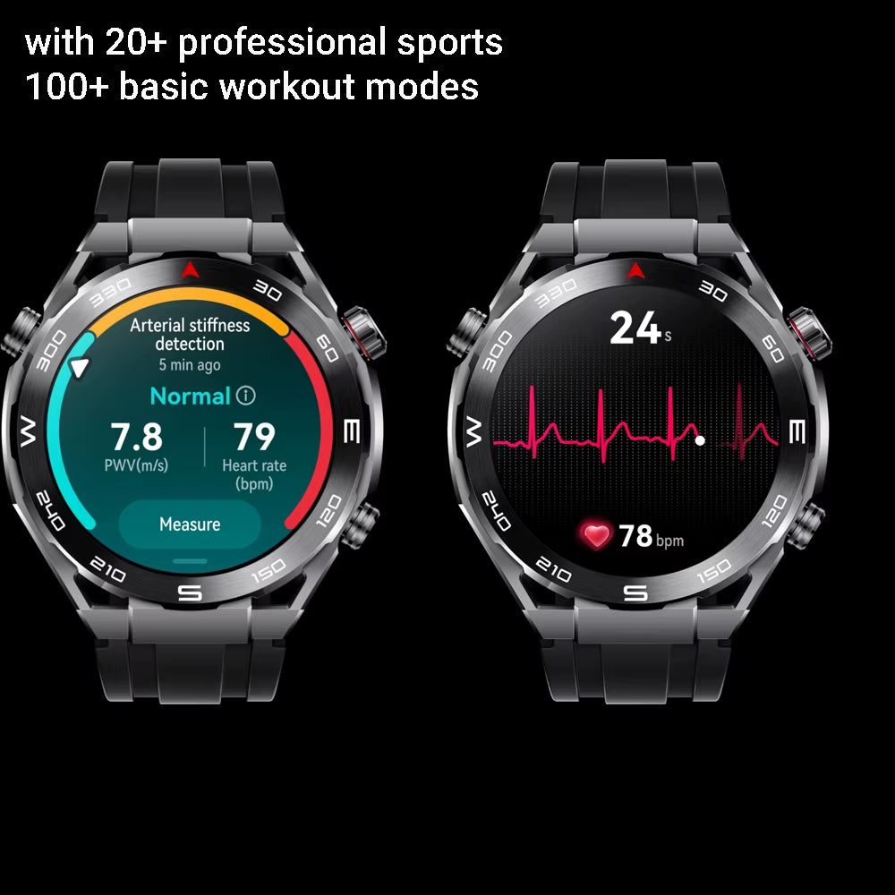 WATCH Ultimate,Smartwatches for Men,Zirconium-Based Liquid Metal,Ecg Analysis,Ios & Android, up to 14 Days,Global Version