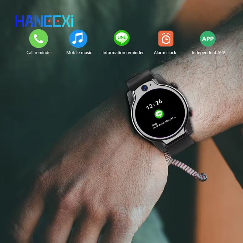 Real 5ATM Ip68 Waterproof Phone Watch Support 13MP Camera Video Calling MTK6762 4G+64GB NFC Function Smart Watch for Android Ios