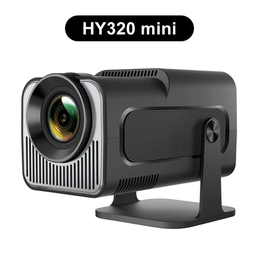 HY320 MINI Android 11.0 Projector LED Beamer Home Cinema 300ANSI 720P WIFI Smart TV for 1080P 4K via HD with Carry Bag