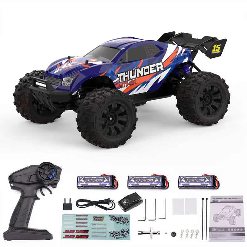 PT14R MT14R V3 1/14 RC Racing Car 3S Battery 4WD 80Km/H Brushless Motor 2.4G Remote Control High Speed Off-Road RC Truck