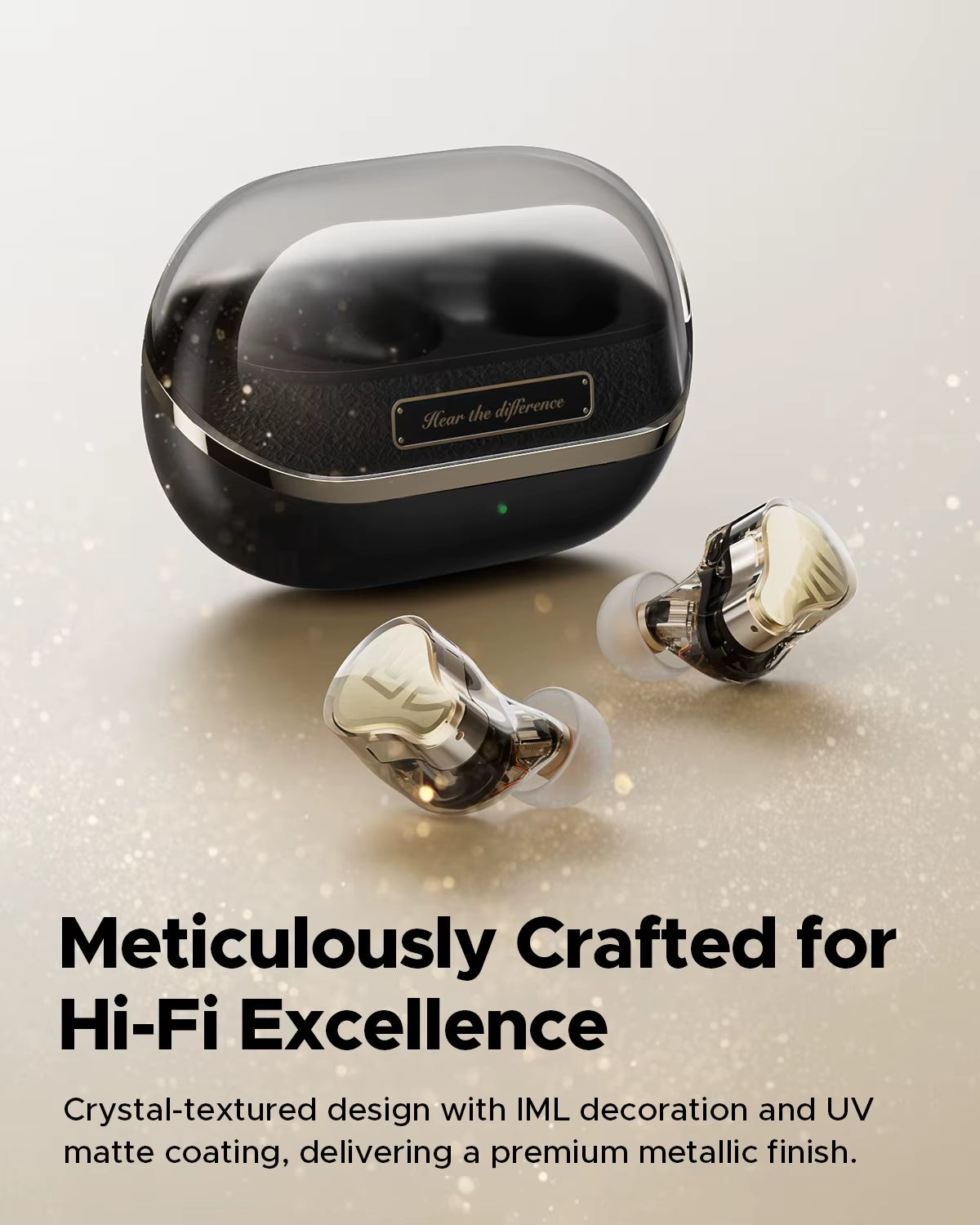 H3 Wireless Bluetooth Earbuds Hybrid 3 Driver Hifi 55Db Adaptive ANC Headphones with LDAC Aptx Lossless Hi-Res Audio