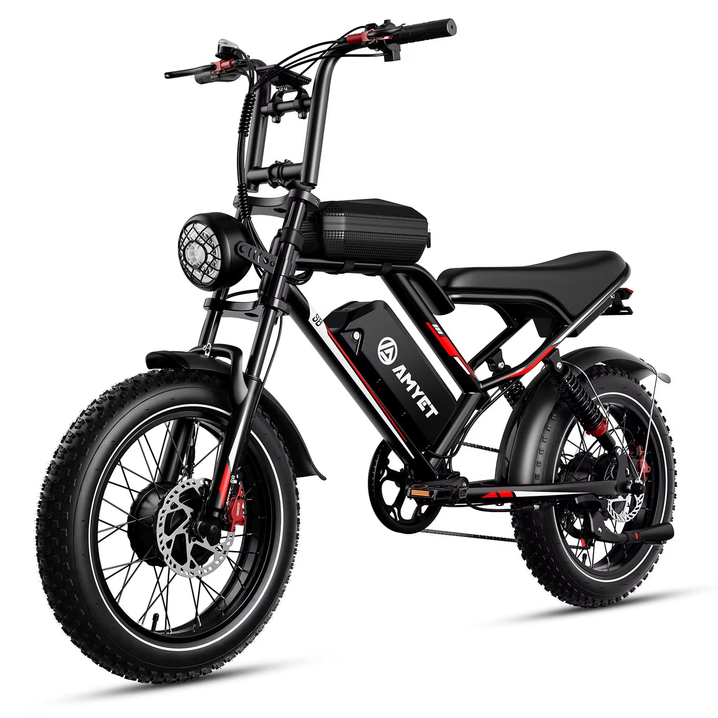 S8 Adults Electric Bike for Men 2000W Dual Motor Bicycle 48V 25AH Battery 20" Ebike Electric E Bikes Mountain Moped Ebikes