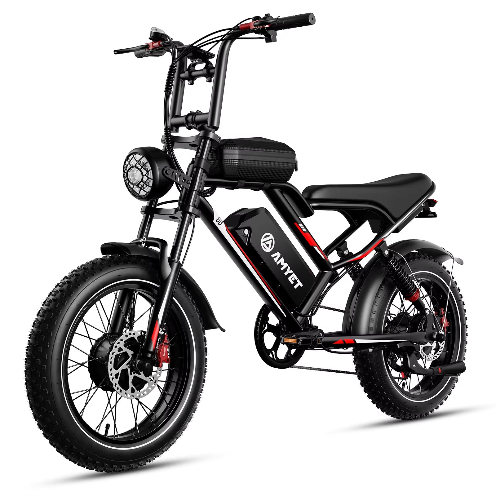 S8 Adults Electric Bike for Men 2000W Dual Motor Bicycle 48V 25AH Battery 20" Ebike Electric E Bikes Mountain Moped Ebikes