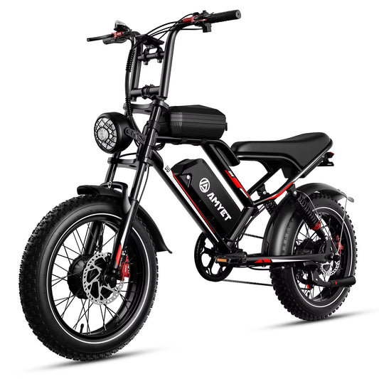 S8 Adults Electric Bike for Men 2000W Dual Motor Bicycle 48V 25AH Battery 20" Ebike Electric E Bikes Mountain Moped Ebikes