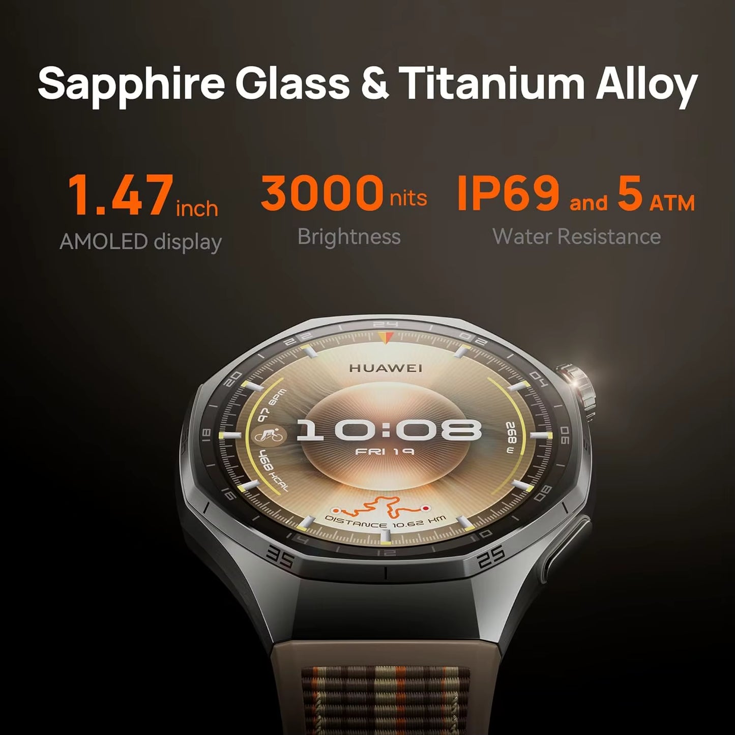 Watch GT 6 Pro Smartwatch,Up to 21-Day Battery Life,Global Version Watch GT6 Pro,Work Seamlessly with Ios and Android