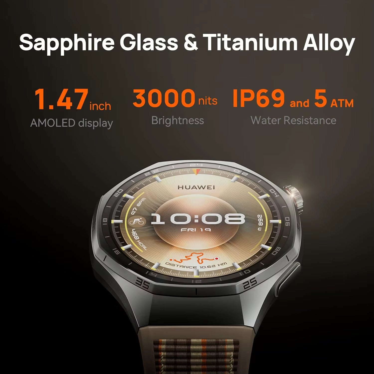 Watch GT 6 Pro Smartwatch,Up to 21-Day Battery Life,Global Version Watch GT6 Pro,Work Seamlessly with Ios and Android