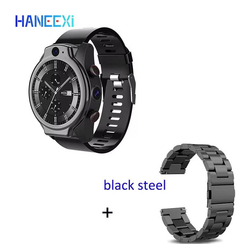 Real 5ATM Ip68 Waterproof Phone Watch Support 13MP Camera Video Calling MTK6762 4G+64GB NFC Function Smart Watch for Android Ios