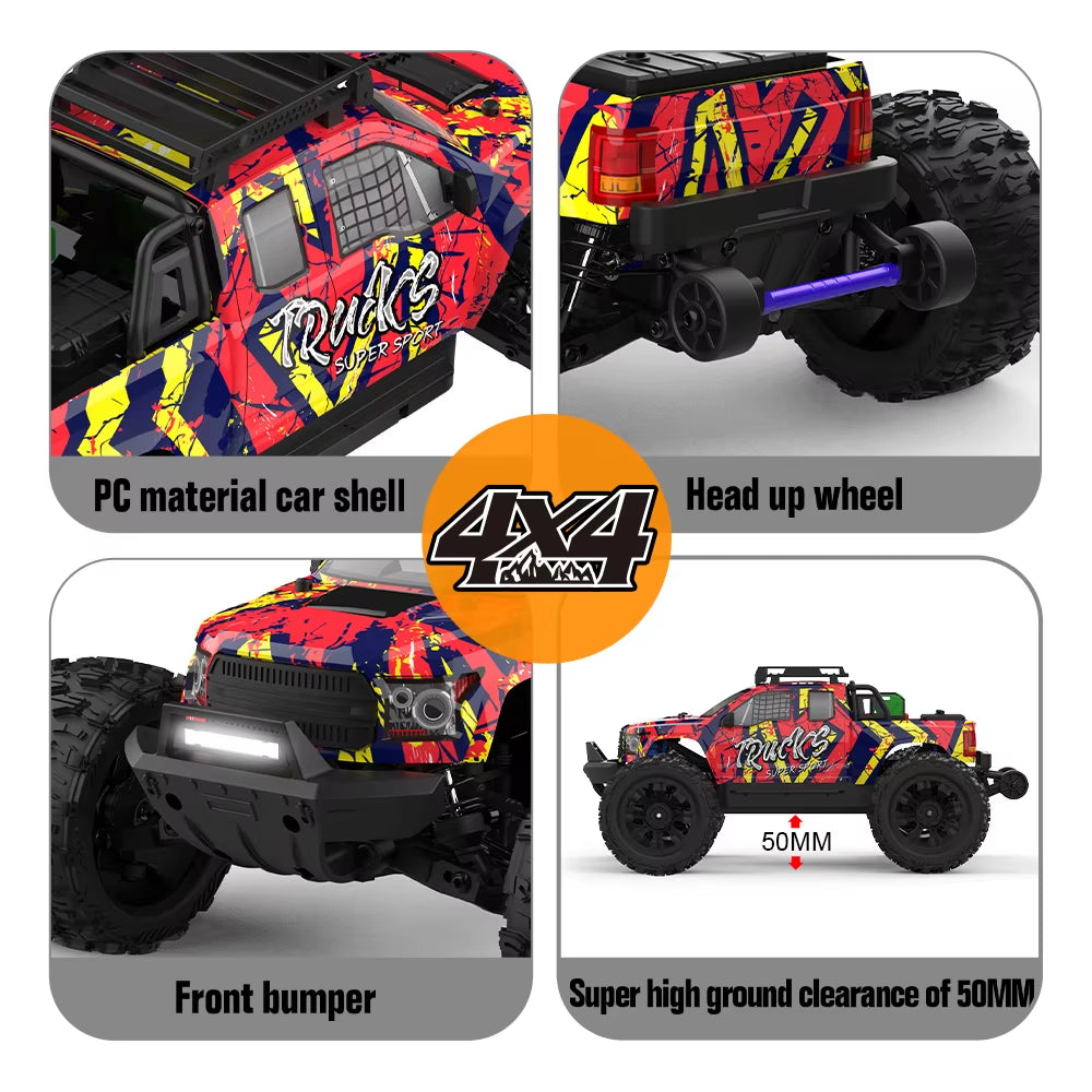 PT14R MT14R V3 1/14 RC Racing Car 3S Battery 4WD 80Km/H Brushless Motor 2.4G Remote Control High Speed Off-Road RC Truck