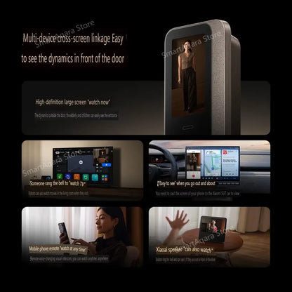 Smart Door Lock M30 PRO Face Recognition Palmar Vein 1S Unlock AI Dual Lens Cat Eye Visual Screen for Elderly&Children