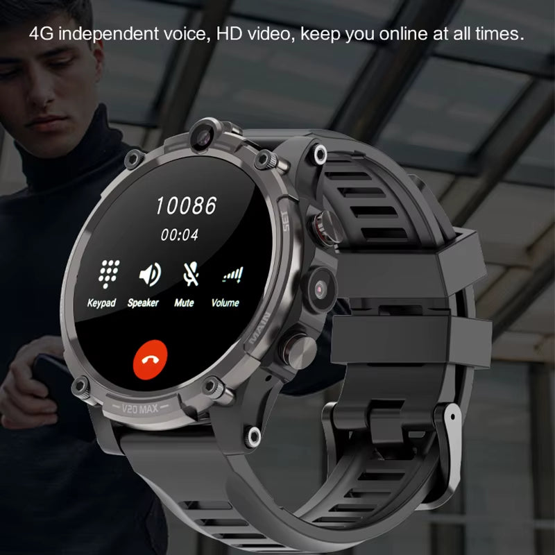 New Best Selling Sport 4G Smartwatch 1.6 Inch Full Touch Screen SIM Card 2+16GB Memory Dual Camerass Fitness Smart Watch