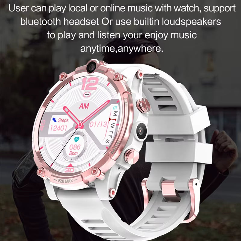 New Best Selling Sport 4G Smartwatch 1.6 Inch Full Touch Screen SIM Card 2+16GB Memory Dual Camerass Fitness Smart Watch