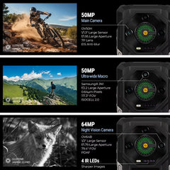 Armor 33 Pro 5G Rugged Phone 25500 Mah 512GB ROM 120Hz 6.59”3.4" Rear Screen NFC Android Smartphone