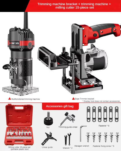 Invisible Joints Power Tool Set with Router Table and Grooving Jig for Woodworking