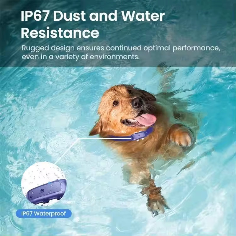 Wifi Dog Fence Electric Collar Wireless IP67 Waterproof Real-Time Accurate Positioning Pet GPS Location Tracking Device